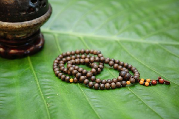 Rose Quartz Mala ( 7MM 108 Beads on Thread) - The Amma Store